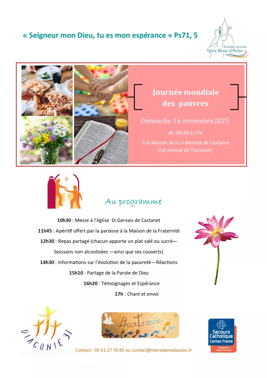 Journée mondiale des pauvres 2025