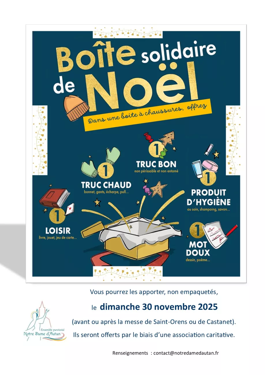 Boite de solidarité 2025