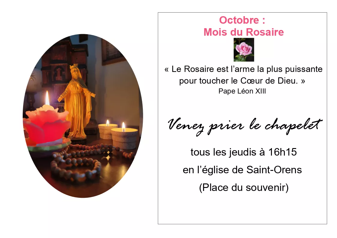 Octobre : mois du rosaire